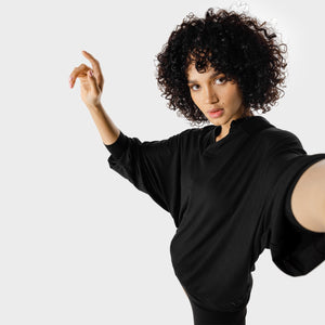 Women's Fitness - Oversized Shirt - Black
