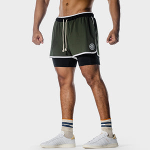 Golden Era 2-in-1 Shorts - Kombu Green