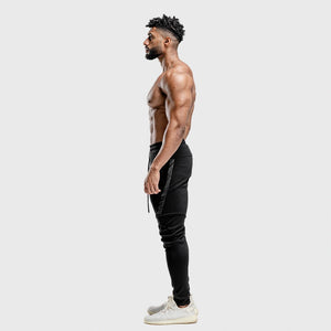 Warrior Jogger Pants - Black with Black Panel