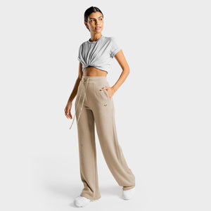 Luxe Wide Leg Pants - Stone