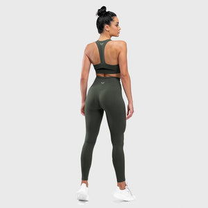 Warrior High-Waisted Leggings - Olive