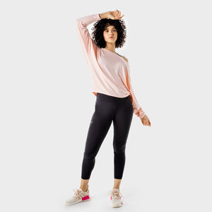 Women's Fitness - Batwing Top - Peachy Keen Marl