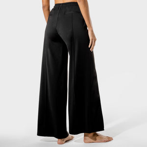 Women's Fitness - Wide Leg Pants - Black