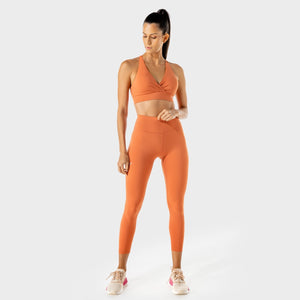 Women's Fitness - Wrap Sports Bra - Copper Coin