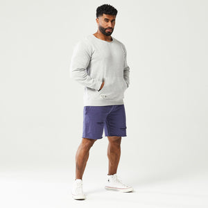 Golden Era Crew Sweatshirt - Grey Marl