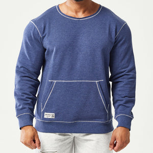 Golden Era Crew Sweatshirt - Patriot Blue Marl