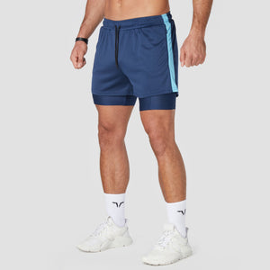 Hybrid Performance 2-in-1 Shorts - Navy