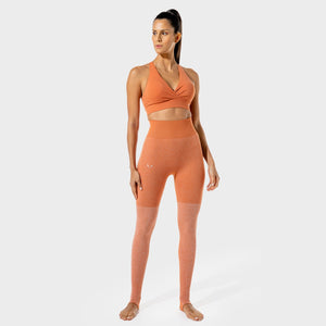 Women's Fitness - Seamless Leggings - Copper Coin Marl