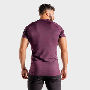 Wolf Seamless Tee - Burgundy