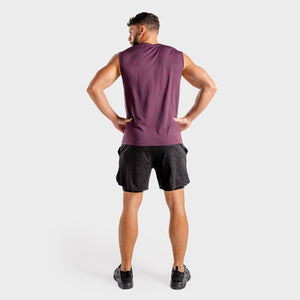 Wolf Seamless Tank - Burgundy