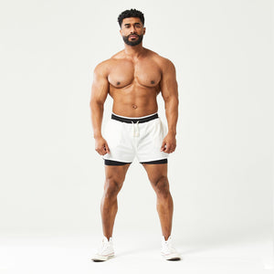 Golden Era 2-in-1 Shorts - Star White