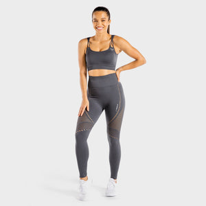 Meta Sports Bra - Charcoal