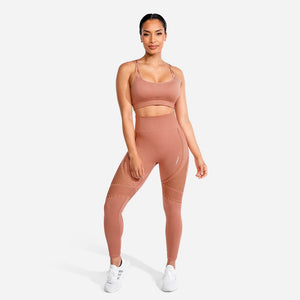 Meta Seamless Leggings - Rose Gold