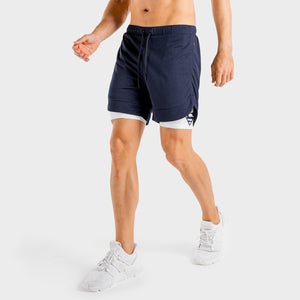 Superman 2 in 1 Shorts - Blue