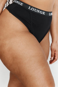 Bamboo Basic Thong - Black