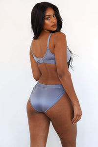 Sleek Mindful Bra (Set) - Smoked Blue