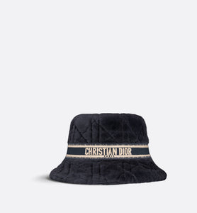 D-Bobby Cannage Small Brim Bucket Hat • Deep Blue Shearling