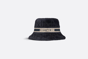 D-Bobby Cannage Small Brim Bucket Hat • Deep Blue Shearling