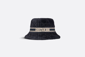 D-Bobby Cannage Small Brim Bucket Hat • Deep Blue Shearling