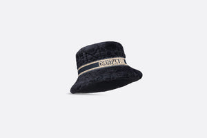 D-Bobby Cannage Small Brim Bucket Hat • Deep Blue Shearling