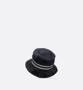 D-Bobby Cannage Small Brim Bucket Hat • Deep Blue Shearling