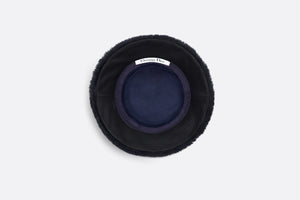 D-Bobby Cannage Small Brim Bucket Hat • Deep Blue Shearling