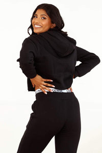 Cropped Hoodie - Black