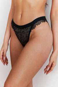 Desire Balcony Briefs - Black