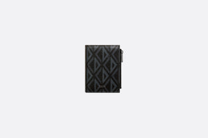 Vertical Compact Card Holder • Black CD Diamond Canvas