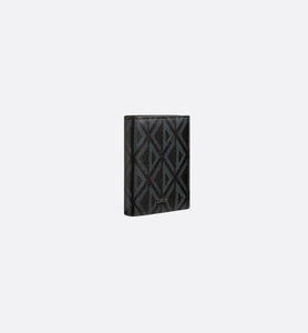 Vertical Compact Card Holder • Black CD Diamond Canvas