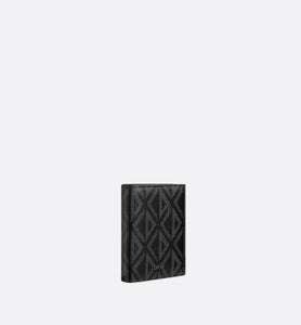 Vertical Compact Card Holder • Black CD Diamond Canvas