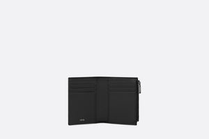 Vertical Compact Card Holder • Black Dior Oblique Jacquard