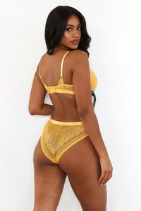 Liberty Balcony Bra (Set) - Mustard