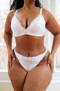 Sustainable Lace Magic Bra (Set) - White