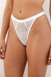 Sustainable Royal Balcony Thong - White