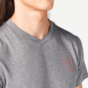 Code V-Neck Muscle Tee - Grey Marl