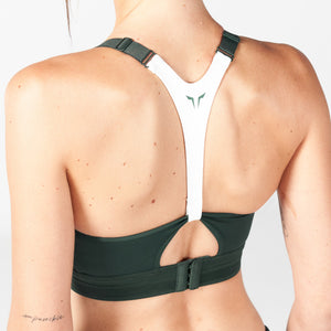 Core High Support Y Back Bra - Pine Grove