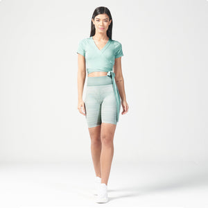 Infinity Ballerina Top - Green Surf