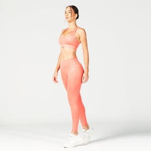 Glaze Sports Bra - Hot Coral