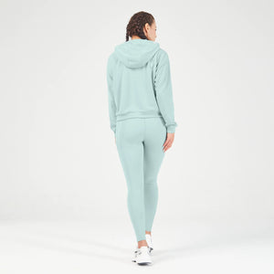 Essential Relaxed Zip Up Hoodie - Grey Mist