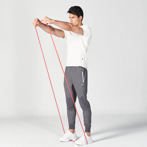 Statement Ribbed Tech Tee - Pearl White