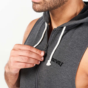 Golden Era New School Hooded Tank - Black Marl