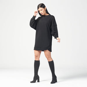 Infinity Relaxed Fit Dress - Black