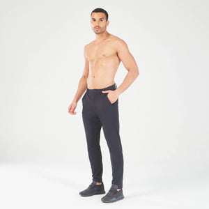 Statement Ribbed Smart Pants - Black