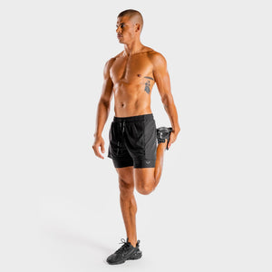 Hybrid 2-in-1 Shorts - Full Onyx