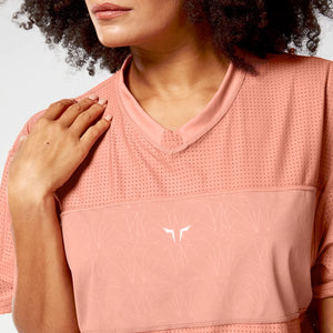 Mesh Reversible Tee - Light Mahogany