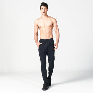 Statement Ribbed Joggers Reimagined - Black