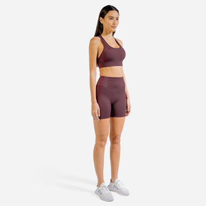 Limitless Plush Cycling Shorts - Mulberry