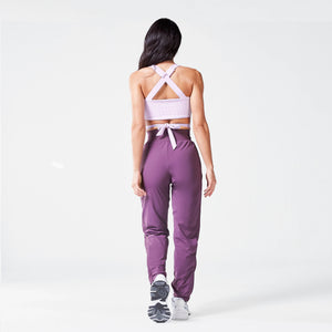 Core Ribbed Bra Top - Purple Rose