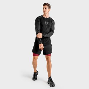 Superman Long Sleeves Tee - Onyx